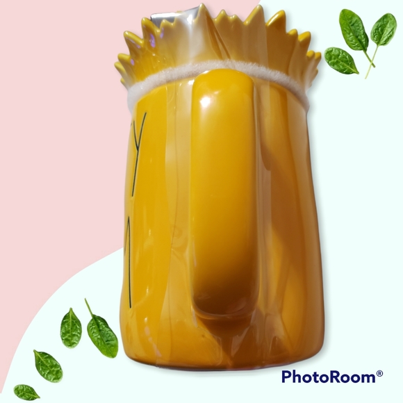 🆕️ Rae Dunn PRETTY MOM Sunflower🌻 Topper/Lid Canary Yellow 💛 Mug Cup - Picture 5 of 14